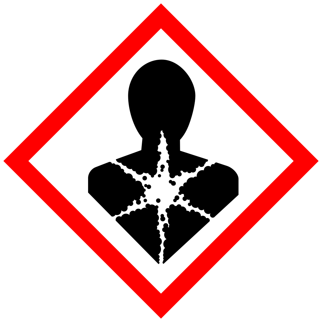 Warnschild für gesundheitsschädliche Substanzen